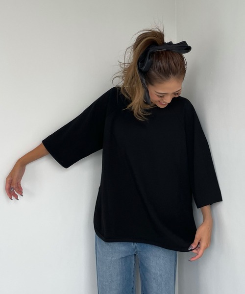 5分袖サイドスリットトップス（Tシャツ/カットソー）｜CHERI since1985（シェリ）