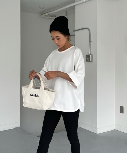 5分袖サイドスリットトップス（Tシャツ/カットソー）｜CHERI since1985（シェリ）