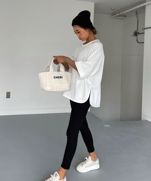 5分袖サイドスリットトップス（Tシャツ/カットソー）｜CHERI since1985（シェリ）