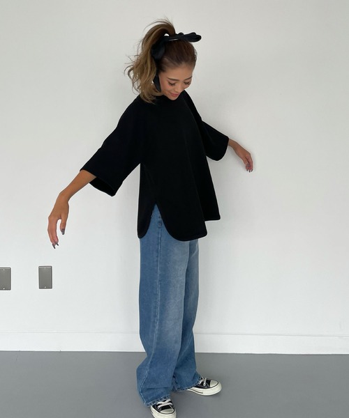 5分袖サイドスリットトップス（Tシャツ/カットソー）｜CHERI since1985（シェリ）