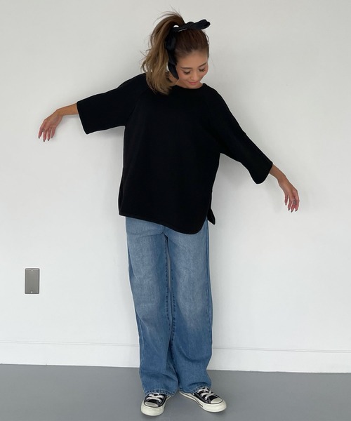 5分袖サイドスリットトップス（Tシャツ/カットソー）｜CHERI since1985（シェリ）