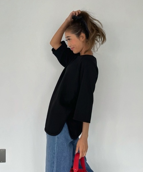 5分袖サイドスリットトップス（Tシャツ/カットソー）｜CHERI since1985（シェリ）