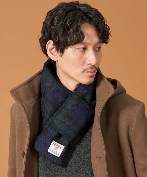 HARRIS TWEED(ハリスツイード)の「◆【HARRIS TWEED/ハリスツイード】中綿入り差込マフラー(マフラー・メンズ・モスグリーン系1/ブルー系その他3/ネイビー系4/チャコールグレー/ベージュ系8・00)」の11枚目の写真