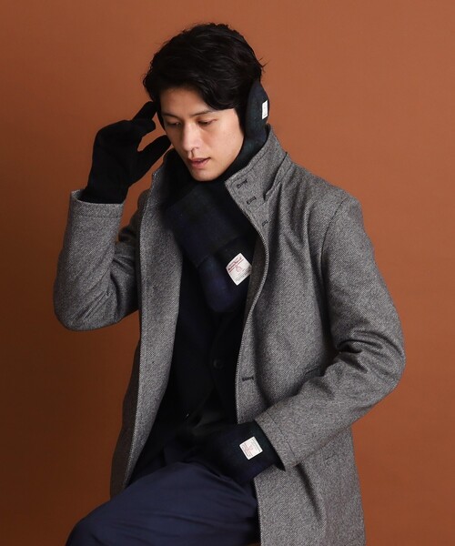 HARRIS TWEED(ハリスツイード)の「◆【HARRIS TWEED/ハリスツイード】中綿入り差込マフラー(マフラー・メンズ・モスグリーン系1/ブルー系その他3/ネイビー系4/チャコールグレー/ベージュ系8・00)」の12枚目の写真