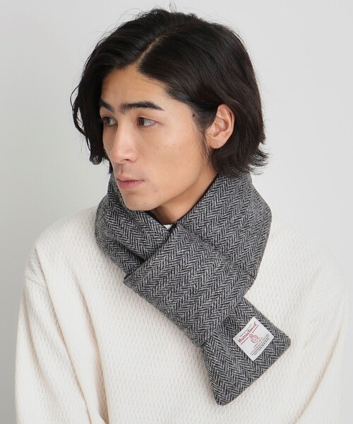 HARRIS TWEED(ハリスツイード)の「◆【HARRIS TWEED/ハリスツイード】中綿入り差込マフラー(マフラー・メンズ・モスグリーン系1/ブルー系その他3/ネイビー系4/チャコールグレー/ベージュ系8・00)」の15枚目の写真
