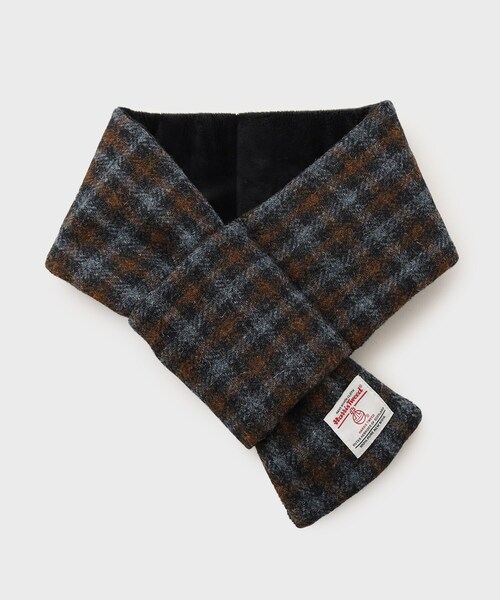 HARRIS TWEED(ハリスツイード)の「◆【HARRIS TWEED/ハリスツイード】中綿入り差込マフラー(マフラー・メンズ・モスグリーン系1/ブルー系その他3/ネイビー系4/チャコールグレー/ベージュ系8・00)」の9枚目の写真