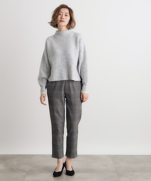 grove（グローブ）の「◆【雑誌掲載】洗えるミルドライクウール混畔ボトルネックニット（ニット/セーター・レディース・ベージュ/パープル/ライトグレー/ブルー/オフホワイト・02/03/01/04/05）」の20枚目の写真