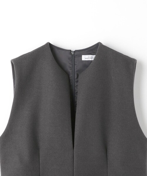 green label relaxing（グリーンレーベルリラクシング）の「フルイド キーネック ジャンスカ（ジャンパースカート・レディース・ブラック/ダークグレー・FREE）」の13枚目の写真