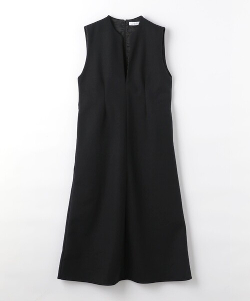 green label relaxing（グリーンレーベルリラクシング）の「フルイド キーネック ジャンスカ（ジャンパースカート・レディース・ブラック/ダークグレー・FREE）」の19枚目の写真