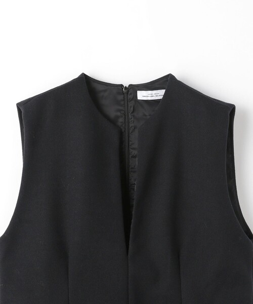 green label relaxing（グリーンレーベルリラクシング）の「フルイド キーネック ジャンスカ（ジャンパースカート・レディース・ブラック/ダークグレー・FREE）」の21枚目の写真