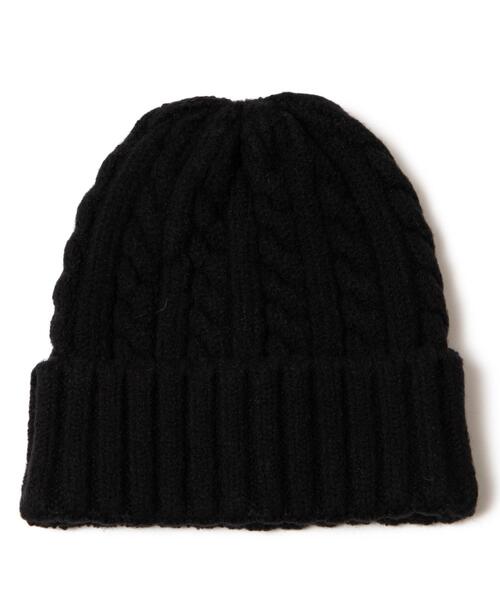 WEGO（ウィゴー）の「WEGO/ケーブルニットキャップ（ニットキャップ/ビーニー・レディース・ブラック/オフホワイト・FREE）」の11枚目の写真