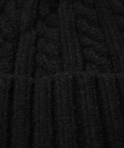 WEGO（ウィゴー）の「WEGO/ケーブルニットキャップ（ニットキャップ/ビーニー・レディース・ブラック/オフホワイト・FREE）」の12枚目の写真