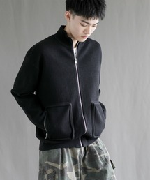 【aimoha neo】High-Neck Zip-Up Knit Cardigan