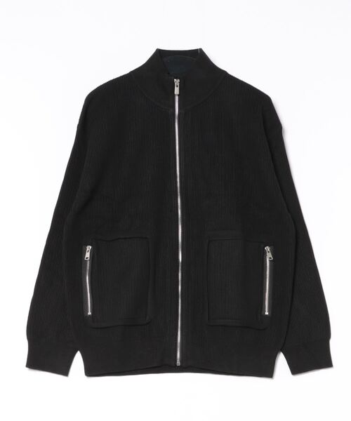 aimoha(アイモハ)の「【aimoha neo】High-Neck Zip-Up Knit Cardigan(カーディガン/ボレロ・メンズ・ブラック/グレー/ホワイト・MEDIUM/LARGE/X-LARGE/XX-LARGE)」の4枚目の写真