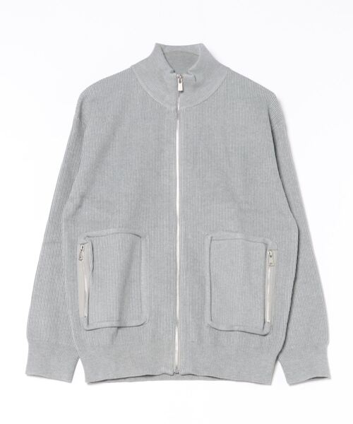 aimoha(アイモハ)の「【aimoha neo】High-Neck Zip-Up Knit Cardigan(カーディガン/ボレロ・メンズ・ブラック/グレー/ホワイト・MEDIUM/LARGE/X-LARGE/XX-LARGE)」の5枚目の写真