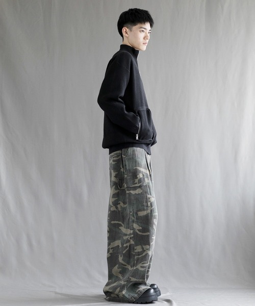 aimoha(アイモハ)の「【aimoha neo】High-Neck Zip-Up Knit Cardigan(カーディガン/ボレロ・メンズ・ブラック/グレー/ホワイト・MEDIUM/LARGE/X-LARGE/XX-LARGE)」の21枚目の写真