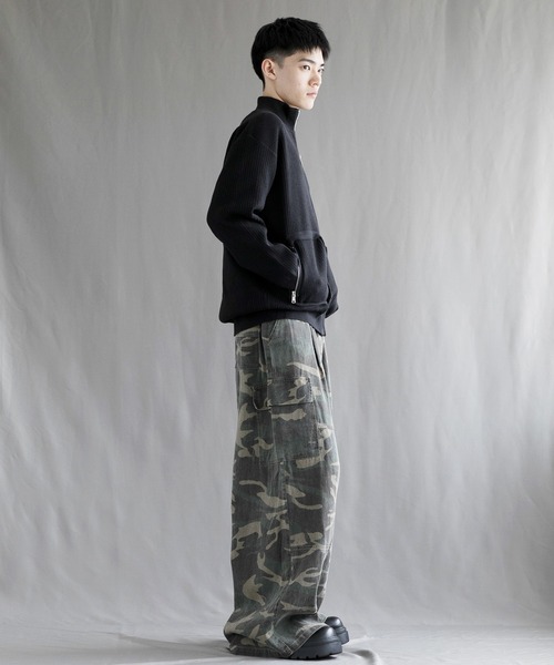 aimoha(アイモハ)の「【aimoha neo】High-Neck Zip-Up Knit Cardigan(カーディガン/ボレロ・メンズ・ブラック/グレー/ホワイト・MEDIUM/LARGE/X-LARGE/XX-LARGE)」の22枚目の写真