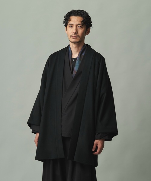 和ROBE（ワローブ）の「2025年秋冬の和ROBE / WOOL BEAVER HAORI（その他アウター・メンズ・ブラック/ダークグレー・2/3）」の19枚目の写真