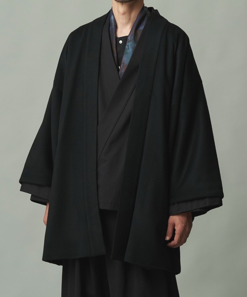 和ROBE（ワローブ）の「2025年秋冬の和ROBE / WOOL BEAVER HAORI（その他アウター・メンズ・ブラック/ダークグレー・2/3）」の21枚目の写真