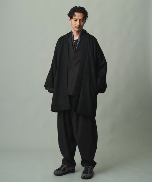和ROBE（ワローブ）の「2025年秋冬の和ROBE / WOOL BEAVER HAORI（その他アウター・メンズ・ブラック/ダークグレー・2/3）」の22枚目の写真
