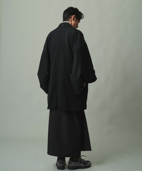 和ROBE（ワローブ）の「2025年秋冬の和ROBE / WOOL BEAVER HAORI（その他アウター・メンズ・ブラック/ダークグレー・2/3）」の5枚目の写真