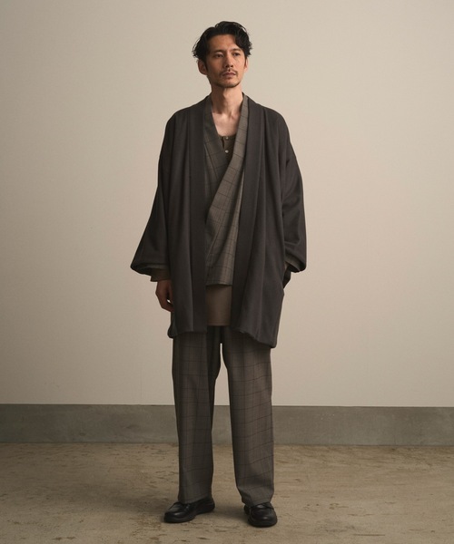 和ROBE（ワローブ）の「2025年秋冬の和ROBE / WOOL BEAVER HAORI（その他アウター・メンズ・ブラック/ダークグレー・2/3）」の16枚目の写真
