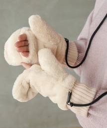 GLOBAL WORK(グローバルワーク)の紐付き洗えるフェイクファーミトングローブ/147071(手袋)