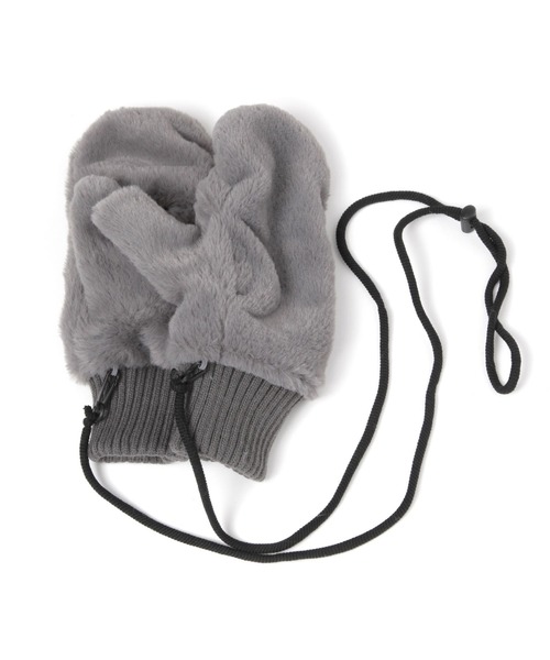 セール】紐付き洗えるフェイクファーミトングローブ/147071（手袋