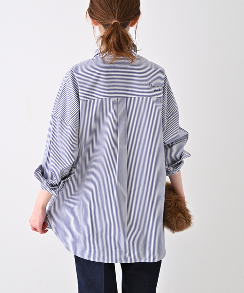 セール】サテン ストライプ シャツ（シャツ/ブラウス）｜IENA（イエナ