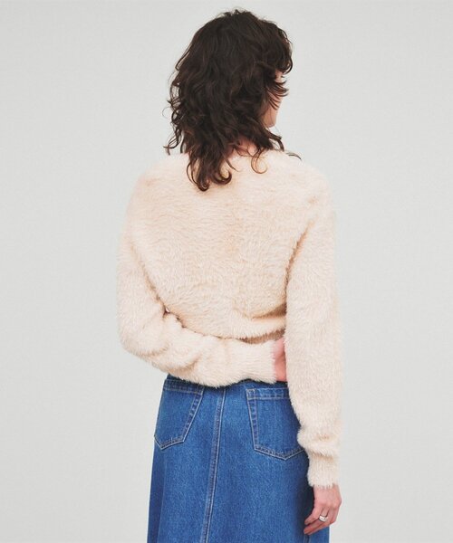 cloenc(クロエンス)の「◆【手洗い可】ラメシャギーニットカーデガン(カーディガン/ボレロ・レディース・オリーブ/サンドベージュ/アイボリー・02)」の17枚目の写真