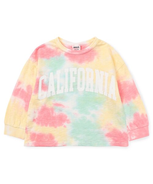 BREEZE（ブリーズ）の「【ジュニア対応】タイダイカレッジロゴTシャツ（Tシャツ/カットソー・キッズ・ブルー/オレンジ・80/90/100/110/120/130/140/150）」の2枚目の写真