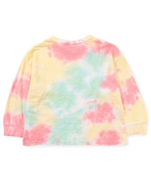 BREEZE（ブリーズ）の「【ジュニア対応】タイダイカレッジロゴTシャツ（Tシャツ/カットソー・キッズ・ブルー/オレンジ・80/90/100/110/120/130/140/150）」の3枚目の写真