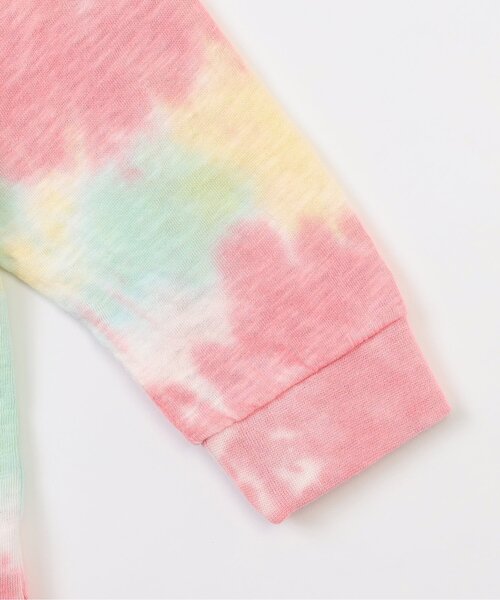 BREEZE（ブリーズ）の「【ジュニア対応】タイダイカレッジロゴTシャツ（Tシャツ/カットソー・キッズ・ブルー/オレンジ・80/90/100/110/120/130/140/150）」の6枚目の写真