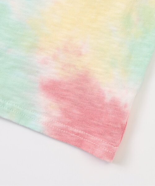 BREEZE（ブリーズ）の「【ジュニア対応】タイダイカレッジロゴTシャツ（Tシャツ/カットソー・キッズ・ブルー/オレンジ・80/90/100/110/120/130/140/150）」の7枚目の写真