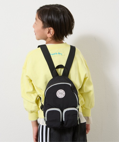 CIAOPANIC TYPY(チャオパニックティピー)の「【2025年S/S新作】【KIDS】【minepack】ポケット付きミニリュック(バックパック/リュック・キッズ・ピンク/サックスブルー/カーキ/ブラック・ONE SIZE)」の17枚目の写真