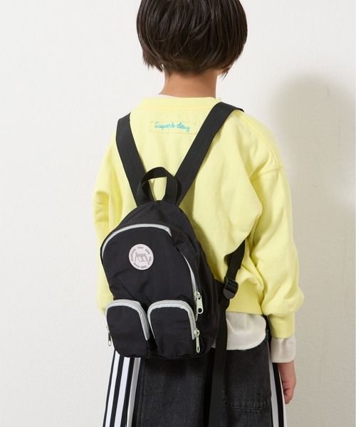 CIAOPANIC TYPY(チャオパニックティピー)の「【2025年S/S新作】【KIDS】【minepack】ポケット付きミニリュック(バックパック/リュック・キッズ・ピンク/サックスブルー/カーキ/ブラック・ONE SIZE)」の18枚目の写真