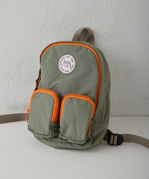 CIAOPANIC TYPY(チャオパニックティピー)の「【2025年S/S新作】【KIDS】【minepack】ポケット付きミニリュック(バックパック/リュック・キッズ・ピンク/サックスブルー/カーキ/ブラック・ONE SIZE)」の12枚目の写真