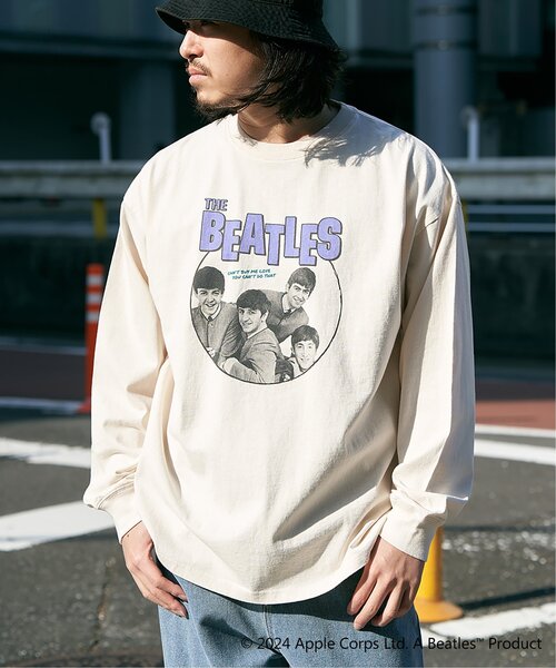 The Beatles(ザビートルズ)の「THE BEATLES ザ ビートルズ サークルフォトロンT(Tシャツ/カットソー・メンズ・チャコール/ネイビー/レッド/オフホワイト・L/M/LL)」の3枚目の写真