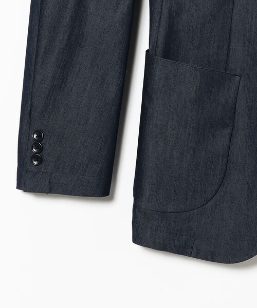 B:MING by BEAMS（ビーミングバイビームス）の「COOL MOTION(R) デニムライク 2ボタン ジャケット (セットアップ対応／ナローフィット)（テーラードジャケット・メンズ・インディゴブルー・S/M/L/XL）」の6枚目の写真