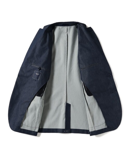 B:MING by BEAMS（ビーミングバイビームス）の「COOL MOTION(R) デニムライク 2ボタン ジャケット (セットアップ対応／ナローフィット)（テーラードジャケット・メンズ・インディゴブルー・S/M/L/XL）」の7枚目の写真