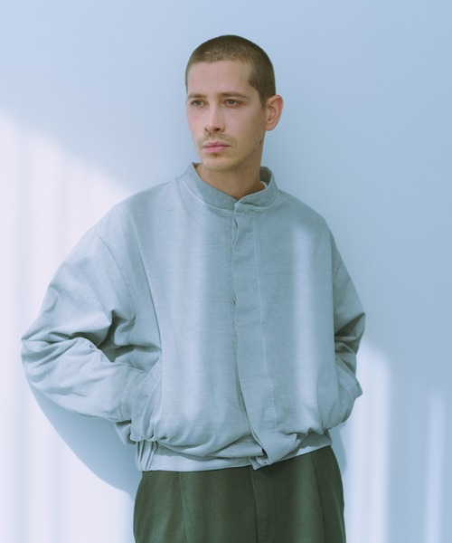 NewAnce(ニュアンス)の「【NewAnce】PigmentDye StandColler Jacket(その他アウター・メンズ・チャコールグレー/ブルー/ライトグレー・M/L)」の2枚目の写真