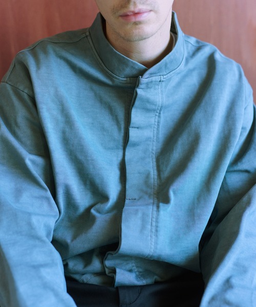 NewAnce(ニュアンス)の「【NewAnce】PigmentDye StandColler Jacket(その他アウター・メンズ・チャコールグレー/ブルー/ライトグレー・M/L)」の5枚目の写真