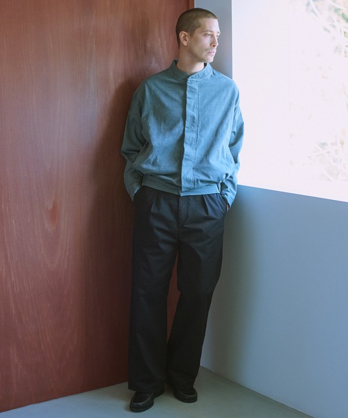 NewAnce(ニュアンス)の「【NewAnce】PigmentDye StandColler Jacket(その他アウター・メンズ・チャコールグレー/ブルー/ライトグレー・M/L)」の6枚目の写真