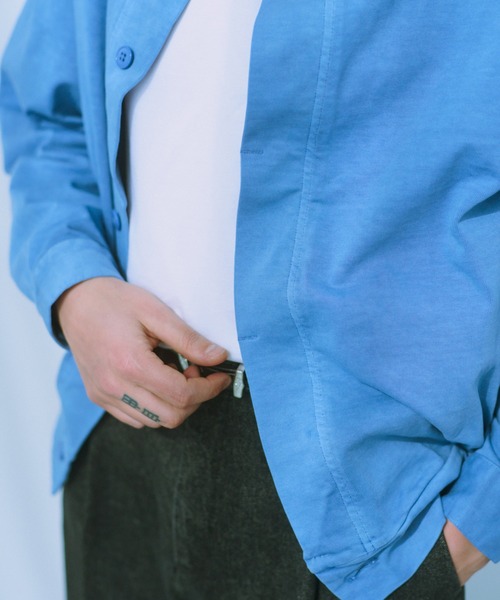 NewAnce(ニュアンス)の「【NewAnce】PigmentDye StandColler Jacket(その他アウター・メンズ・チャコールグレー/ブルー/ライトグレー・M/L)」の18枚目の写真