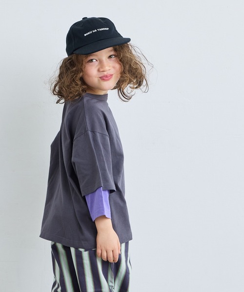 MARKEY'S（マーキーズ）の「プリントレイヤードロンT（Tシャツ/カットソー・キッズ・ピンク/ホワイト/チャコール/杢グレー・140/130/120/110/100/95/90/80/150）」の18枚目の写真