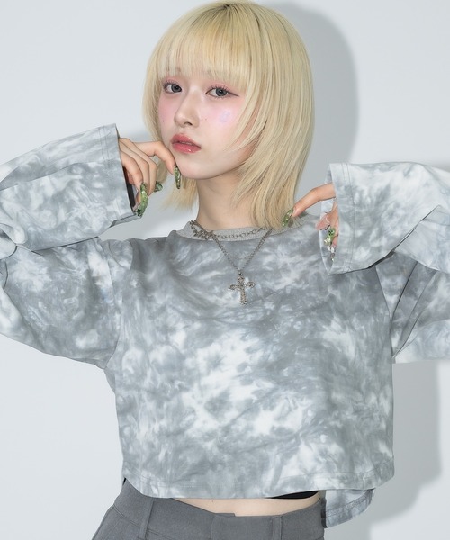 (choco)jump one タイダイ柄 クロップドTシャツ choco)jump one タイダイ柄 クロップドTシャツ choco様専用)jump