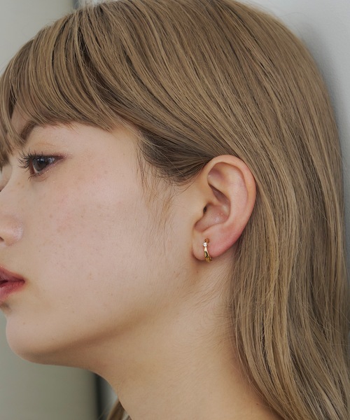Chloe ダーシーフープイヤリング Select】Zero Touchストーンフープイヤリング（イヤリング