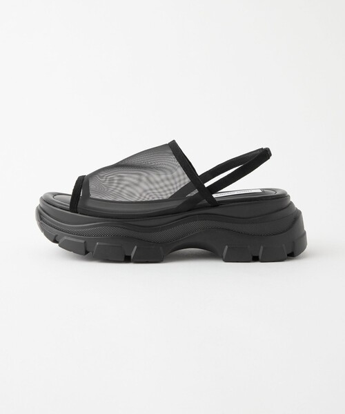 EMMEL REFINES（エメルリファインズ）の「＜EMMEL REFINES＞EM シアーチュール プラットフォーム サンダル（サンダル・レディース・ブラック/その他1・S/L/M）」の2枚目の写真