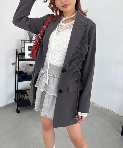 SPIRALGIRL（スパイラルガール）の「ドロストリボンテーラージャケット
