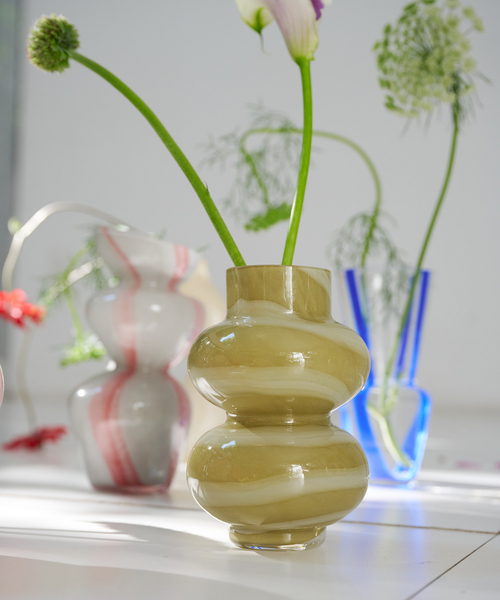 GLASS VASE ERBA フラワーベース 花器 花瓶（フラワーベース